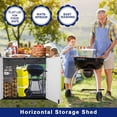 thumbnail image 7 of Outdoor Garden Storage Shed for Backyards and Patios, Plastic Storage Box Waterproof, Small Shed 26 Cubic Feet Capacity, 7 of 7