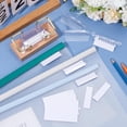 thumbnail image 3 of 1 Box 50Pcs Hanging File Folder Tabs Plastic Clear Insert Labels Split File Organizer Inserts, 3 of 4
