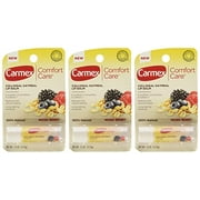 Carmex Comfort Care Colloidal Oatmeal Lip Balm Mixed Berry .15oz (Pack of 3)