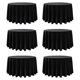 thumbnail image 1 of Manteles Dailyset, paquete de 6, negros, redondos, 305 cm, resistentes a las manchas, 1 of 9