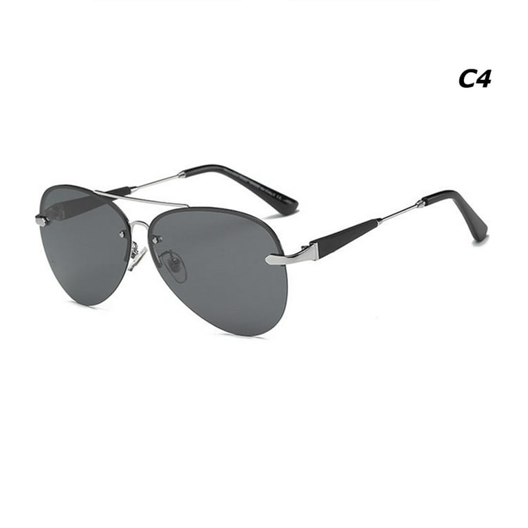 Women Outdoor Vintage Eyewear Metal Sunglasses Shades Square Sun Glasses  Brown Sunglasses C4 