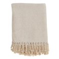 thumbnail image 1 of SARO TH258.I5060 Cotton Throw Blanket with Diamond Weave Design  Ivory, 1 of 1