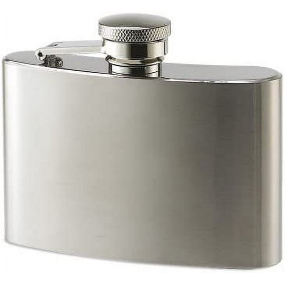 Aeropen International FK-604 4 oz. Brushed Rimless Stainless Steel Flask