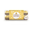 thumbnail image 1 of FERRERO ROCHER Fine Hazelnut Milk Chocolate Gift Box, 30 Individually Wrapped Chocolates, 1 of 5