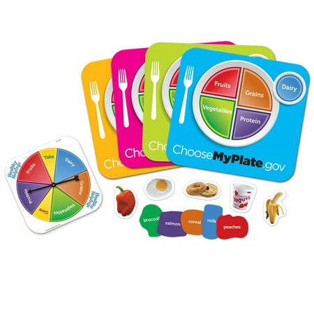 Learning Resources, LRNLER2395, Healthy Helpings MyPlate Game, 56 / (New Best Action Game)