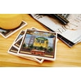 thumbnail image 3 of San Francisco, California, Streetcars (Absorbent Ceramic Coasters Set of 4 Matching Images, Cork Back, Kitchen Table Decor), 3 of 3