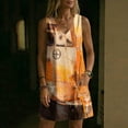 thumbnail image 5 of Noric Women's Sleeveless V Neck Tank Dresses Print Casual Loose Fit with Pockets Summer Mini Dresses, 5 of 7