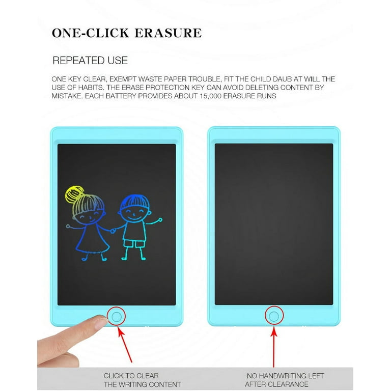 Adofi LCD Writing Tablet, 10-Inch Doodle Board Kids Electronics Tablet Drawing Board Child Graphic Tablet for Kids Writing and Drawing at Home, School
