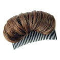 thumbnail image 2 of Travelwant Hair Bun Invisible False Hair Clip Hair Pad Styling Insert Tool, Brown, (2 Pieces), 2 of 7