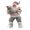 Gray, variant on Rdeuod Christmas Sitting Santa Claus Figurines Christmas Figure Decorations Table Decor Christmas Santa Claus Doll for Holiday Party Festival Present, 13.78inch,Pink