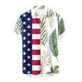 thumbnail image 4 of Camisas hawaianas divertidas para hombre, camisas con botones y estampado 3D del Día de la Independencia, camisas de manga corta para vacaciones tropicales, camisas hawaianas para playa, 4 of 5