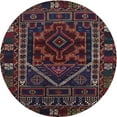 thumbnail image 1 of Ahgly Company Indoor Round Traditional Dark Scarlet Red Persian Area Rugs, 3' Round, 1 of 6