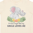 thumbnail image 4 of Inktastic I'll Never Forget That My Uncle Loves Me Cute Elephants Boys or Girls Toddler T-Shirt, 4 of 5