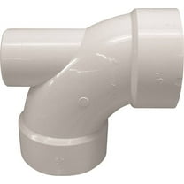 IPEX 192245 Pipe Elbow with 2 in Low Heel Inlet, 3 in, Hub, 90 deg Angle, PVC, White