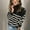 Black, variant on Women's Striped Color Block Fall Winter Sweater 2025 Crewneck Long Sleeve Sweaters Trendy Casual Knit Pullover Tops