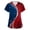 Wine-A#1321, variant on AHMOMEI 250th Anniversary USA Shirt Women Women's Scrub Tops Stars Stripes Nurses Working Uniforms with Pocket S-5XL Plus Size Women Scrub Top