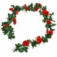 thumbnail image 2 of Artificial Flowers,Rose Vine Decoration Hanging Flower Winding False Flower Vine Indoor Plastic Flower Conditioning Pipe Shelter Plants, 2 of 9