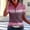 Hot Pink, variant on Women'sa Printed Short-Sleeveda Top Women's Spring And Summer Stripe Printed Short-Sleeved Loose-Tee Shirt Lapel Top Khaki M