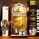 thumbnail image 5 of Kit de rincón para libros Lycidae DIY de madera para café con luz LED, 5 of 6