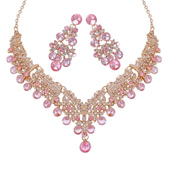 PTOOTP Bohemian Style Jewelry Set for Women, Zinc Alloy with Rhinestones, Elegant Daily Wear Accessories
