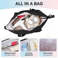 thumbnail image 4 of Bolsa de gimnasio Maxtop para mujer y hombre, negra, para yoga, con funda para zapatos, 4 of 7