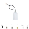 thumbnail image 3 of tredstone E27 E14 Ceramic Screw Base Round LED Light Bulb Lamp Socket Holder Adapter No.01 1Set, 3 of 6