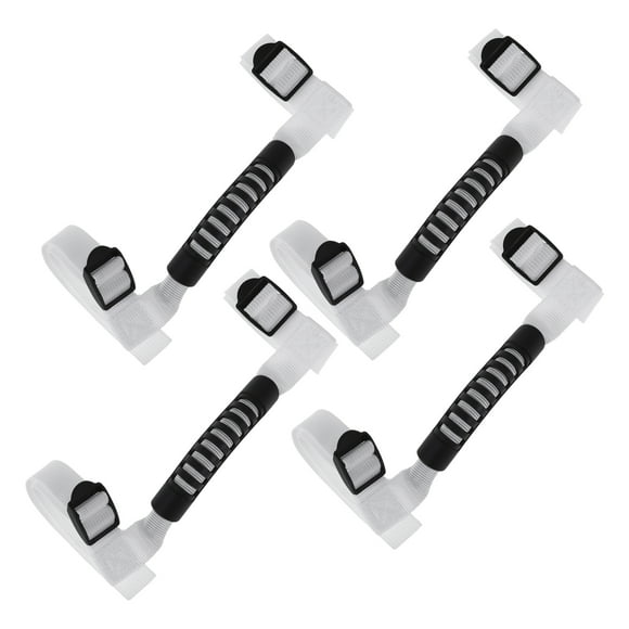 Mangos de agarre para barra de rodillo para Jeep Wrangler YJ TJ LJ JK JL Sports 1987-2021, soporte de mango de nylon blanco, 4 piezas