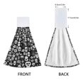 thumbnail image 3 of Haosy 2 Pack Kitchen Wash Cloths with Hanging Loops Absorbent Absorbent Quick Drying Hand Towels, Mosaic Cute Skull, 3 of 7