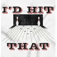 thumbnail image 2 of Id Hit That Funny Bowling Alley Hoodie Sweatshirt Women Men Brisco Brands M, 2 of 6