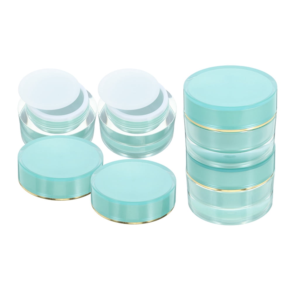 HOMEMAXS  4 Pcs Travel Containers Cream Storage Jar Toiletry Jars Blue