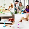 thumbnail image 4 of Liquid Motion Bubbler Floating Rhinestone Shaped Timer Visual Toys for Children Sensory Toy Drip Stress Desktop Fidget Toys Decompression No.2, 4 of 7