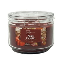 Mainstays 3-Wick 11.5 oz Glass Jar Candle, Apple Pumpkin
