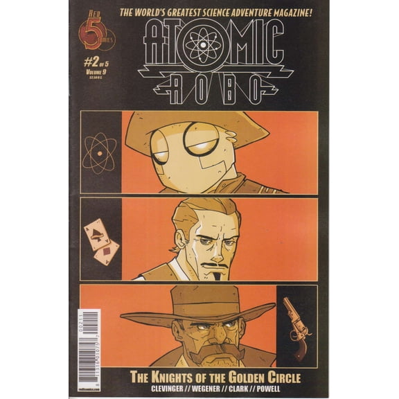 Atomic Robo and the Knights of the Golden Circle #2 VF ; Red 5 Comic Book