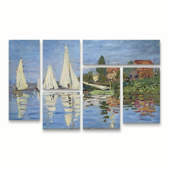 Trademark Fine Art 'Regatta at Argenteuil' Canvas Art by Claude Monet