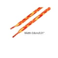 thumbnail image 3 of INSPIRE CHIC Thin Flat Contrast Color 0.3 Inch Wide Laces Camouflage Shoelaces 1 Pair Orange Camouflage 100cm/39.4", 3 of 4
