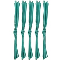 PTOOTP Durable Plastic Garden Ties Dark Green for Cable and Vine Management 50Pcs