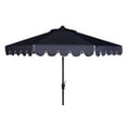 thumbnail image 2 of Safavieh Venice 9' Market Crank Tilt Patio Umbrella, Navy/White, 2 of 7