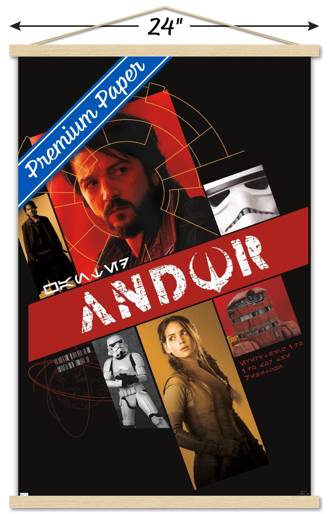 Star Wars: Andor - Group Graphic Wall Poster with Magnetic Frame, 22.375" x 34"