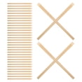 thumbnail image 2 of 100 pares de palillos de bambú desechables: palillos de bambú antiastillas de 24 cm, suaves y ligeros, ideales para llevar, restaurantes, sushi, catering, almuerzos de oficina y picnics., 2 of 7