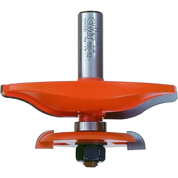 CMT 890.524.11 Raised Panel Bit With Backcutter, 3-1/2-Inch Diameter, 1/2-Inch Shank