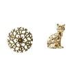 thumbnail image 1 of Escultura De Pared De Gato De Metal Rústico, Estatua De Animal De Hierro Forjado, Placa Colgante 3D, Adorno Decorativo Para Oficina, Sala De Estar Y Chimenea., 1 of 8