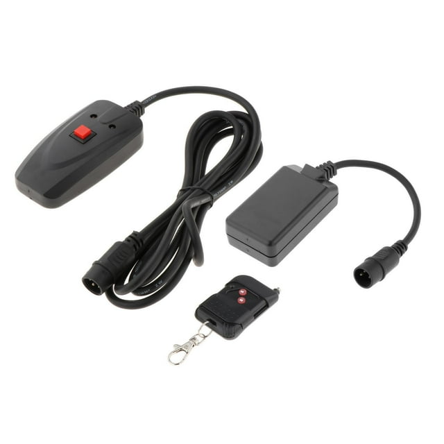 Ruiboury Wireless RC Receiver Fogging Black for Stage Effect 400 900 1500W Dynamic and Effective Wire control plus remote control 1Set