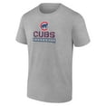 thumbnail image 2 of Men's Heather Gray Chicago Cubs Evanston Stencil T-Shirt, 2 of 3