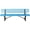 Blue, variant on STICCIO 6 ft Outdoor Metal Patio Bench with Back, 3-4 Person Seat Commercial Park Bench for Yard Garden, Blue