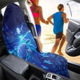 thumbnail image 3 of Garronmavis Ocean Turtle Waterproof Front Car Seat Towel Cover 1 PC Breathable Stretchable Stain Resistant Universal Fit Auto Seat Protector for Sedan SUV Truck Van Interior Protection, 3 of 8