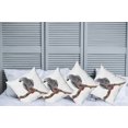 thumbnail image 2 of Ambesonne Grey Throw Pillow Cover 4 Pack, Parrot on a Branch, 18", Multicolor, 2 of 5