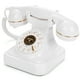 thumbnail image 4 of Estilo Retro Wired Dial Teléfono Plug-In Hogar Fijo Teléfono Antiguo Oficina Europea Moda Decoración, 4 of 5