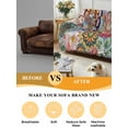 thumbnail image 5 of Boho Floral Couch Cover for Dogs, Bohemia Colorful Mandalas Botanical Flower Washable Sofa Covers Slipcover for Pets Dogs Futon Cover, Couch Recliner Covers, Oversized Chair Slipcover 71"x91", 5 of 9