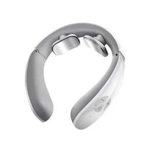 Yeacher Massager électrique portable de cou masseur cervical pour la douleur de relaxation de cou 12 Modes de massage 15 Intensité des niveaux 15min Batterie intégrée à temps