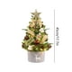 thumbnail image 3 of Adornos navideños, miniárbol de Navidad blanco flocado, adornos navideños, decoración pequeña encriptada, mini colgante de escritorio, 3 of 6